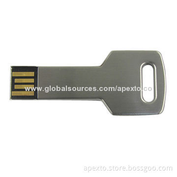 Key-shaped USB sticks, one part structure, brush surface, avoid scratchesNew